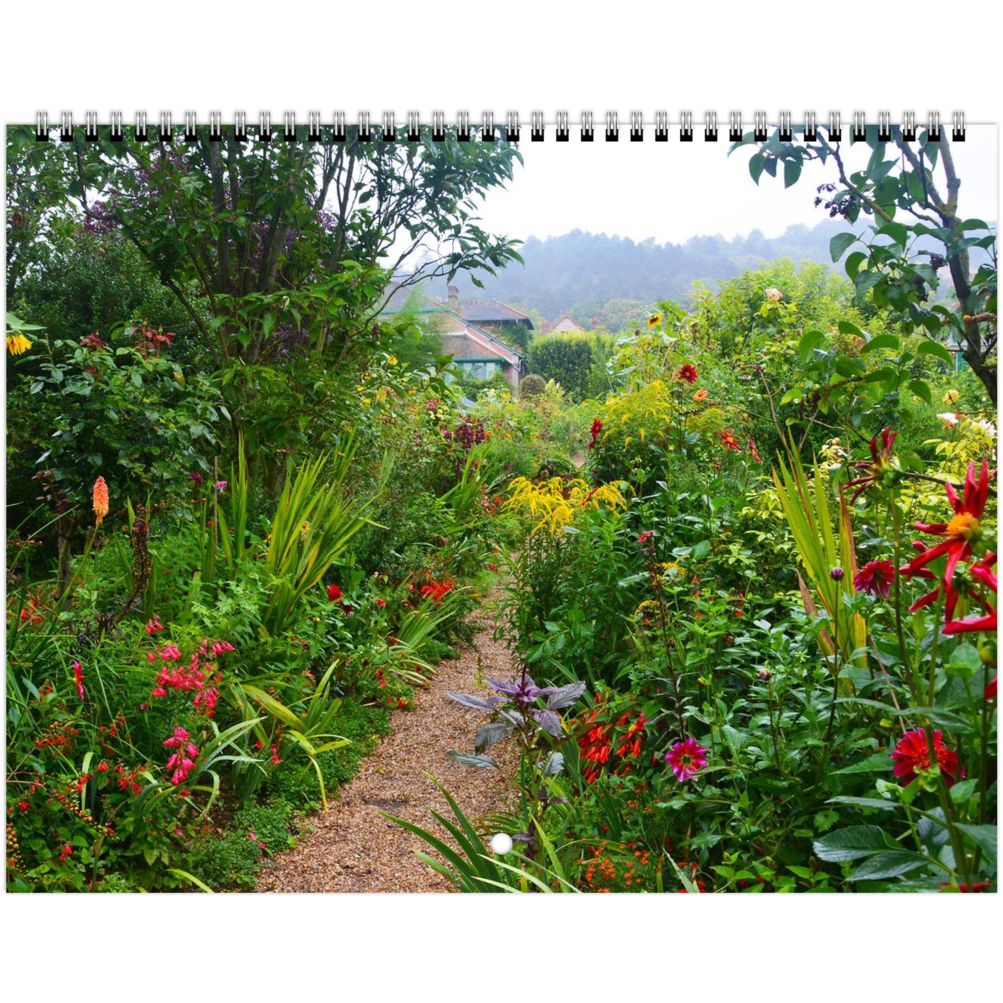 Claude Monet's garden at Giverny, France, flower garden