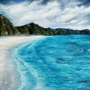 Carribean Blues  Fine Art Print on Canvas 45x60 cm / 18x24″