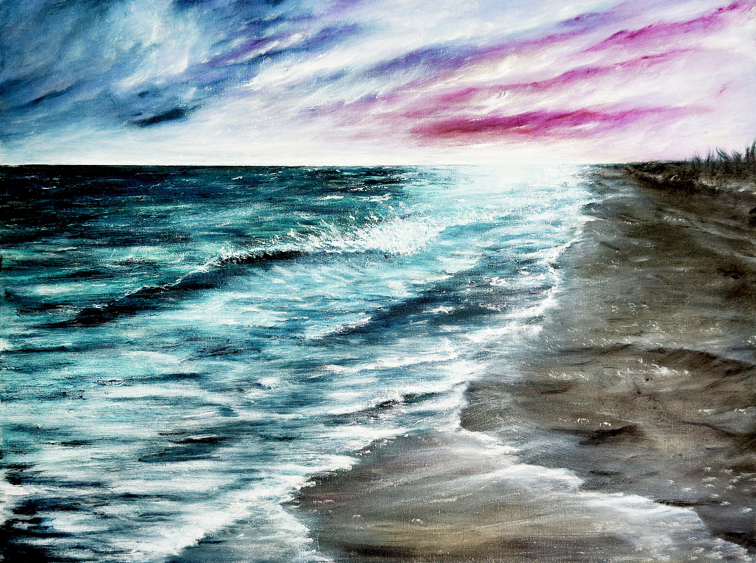 sunset painting Wrightsville Beach NC