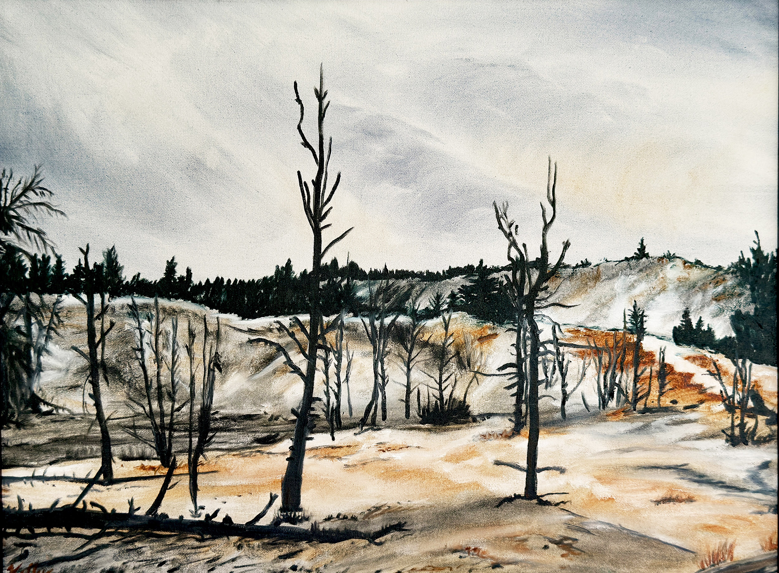 Yellowstone landscape painting